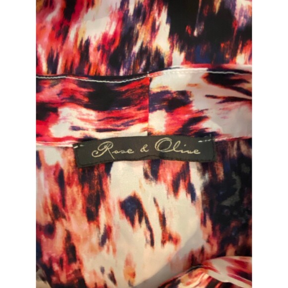 Rose & Olive Blouse  Plus Size ? XL Top Sleeveless High Low V Neck Cool Summer - Picture 7 of 9